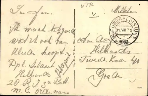 Ak Nieuwersluis Stichtse Vecht Utrecht, Ausbildungsschule für Polizei