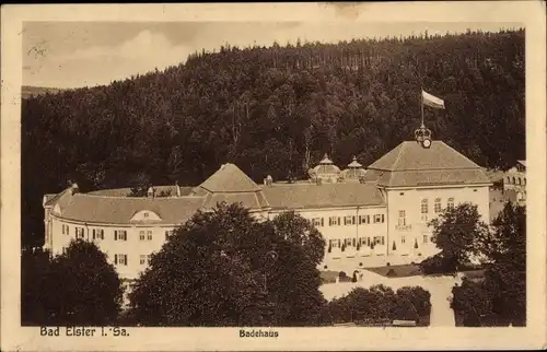 Ak Bad Elster im Vogtland, Badehaus