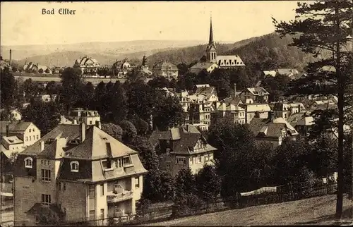 Ak Bad Elster im Vogtland, Blick über den Ort