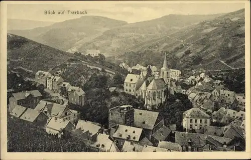 Ak Traben Trarbach an der Mosel, Blick auf den Ort