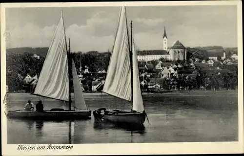 Ak Diessen Nordbrabant Niederlande, Ammersee, Segelboote