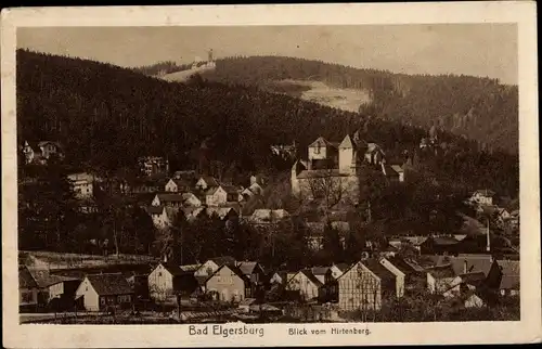 Ak Elgersburg im Ilm Kreis Thüringen, Blick vom Hirtenberg