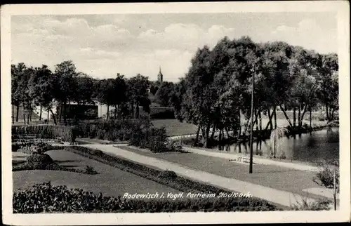 Ak Rodewisch im Vogtland Sachsen, Stadtpark