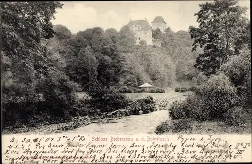 Ak Bieberstein Reinsberg in Sachsen, Schloss