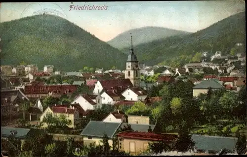 Ak Friedrichroda im Thüringer Wald, Blick auf den Ort