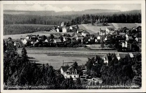 Ak Finsterbergen Friedrichroda Thüringen, Villenpartie, Eisenbahnerholungsheim