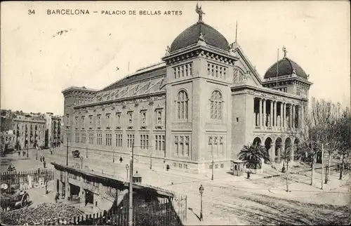Ak Barcelona Katalonien Spanien, Palacio de Bellas Artes