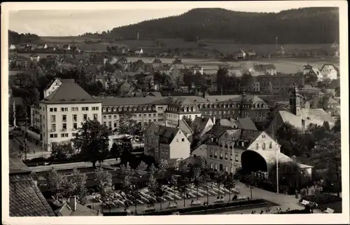 Ak Oberschlema Bad Schlema im Erzgebirge Sachsen, Konzertplatz, Kurhotel, Kurhaus