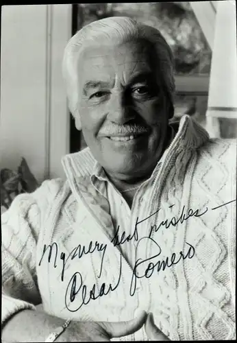 Foto Schauspieler Cesar Romeo, Portrait, Autogramm