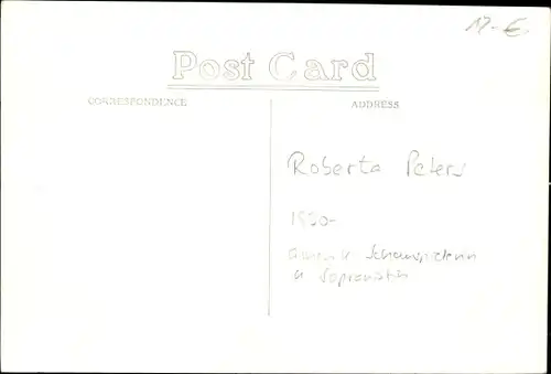 Foto Schauspielerin Roberta Peters, Portrait, Autogramm