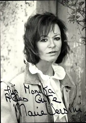 Foto Schauspielerin Marie Versini, Portrait, Autogramm