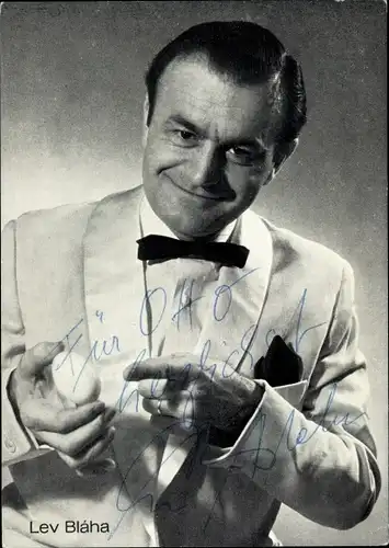 Foto Künstler Lev Bláha, Portrait, Autogramm