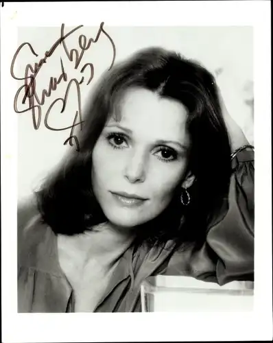 Foto Schauspielerin Susan Strasberg, Portrait, Autogramm