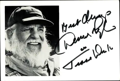 Foto Schauspieler Denver Pyle, Portrait, Autogramm