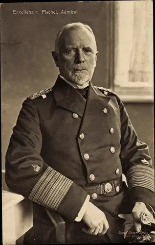 Ak Admiral Exzellenz von Fischel, Portrait