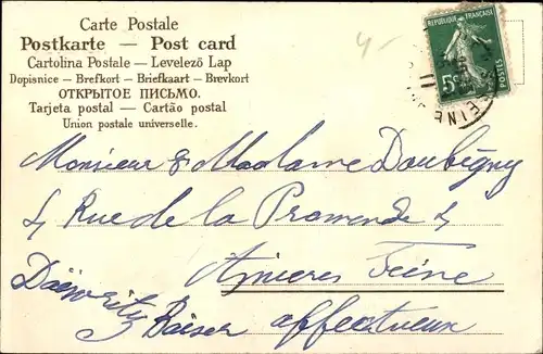 Präge Litho Glückwunsch Ostern, Ziege, Henne, Küken