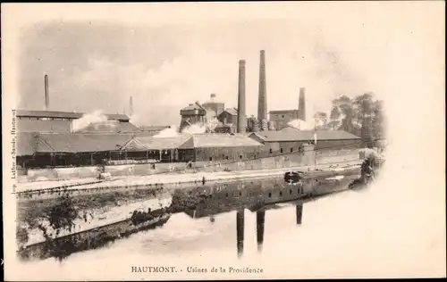 Ak Hautmont Nord, Fabrik von Providence
