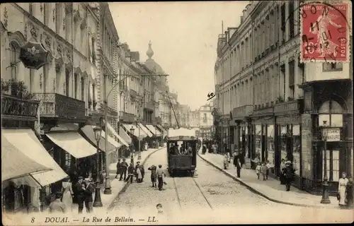 Ak Douai North, Rue de Bellain