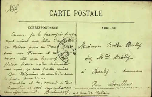 Ak Douai North, Rue de Bellain