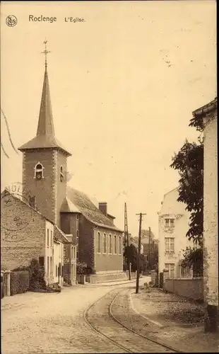 Ak Roclenge sur Geer Bassenge Wallonien Lüttich, Kirche