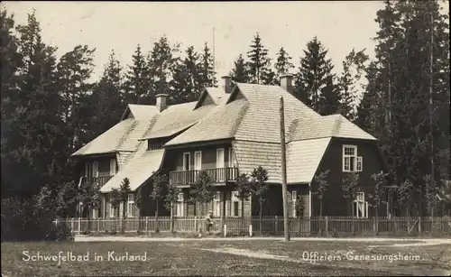 Ak Baldone Kurland Lettland, Offiziers Genesungsheim, Schwefelbad