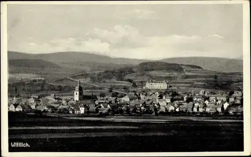 Ak Wittlich in der Eifel, Totalansicht der Ortschaft