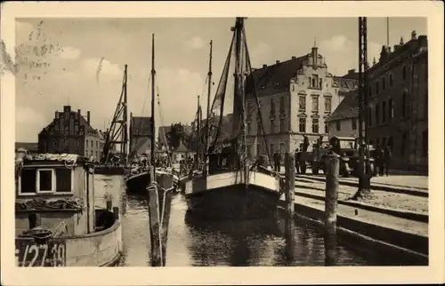 Ak Hansestadt Wismar, Hafen