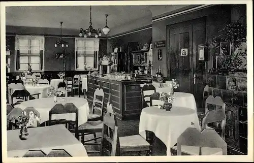Ak Geestemünde Wesermünde Bremerhaven, Gasthaus Neues Lunesiel, Innenansicht