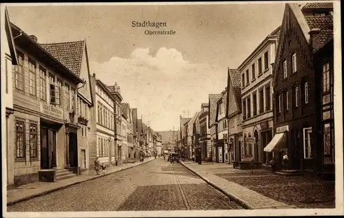 Ak Stadthagen in Niedersachsen, Obernstraße