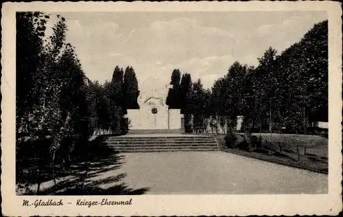 Ak Mönchengladbach am Niederrhein, Kriegerehrenmal