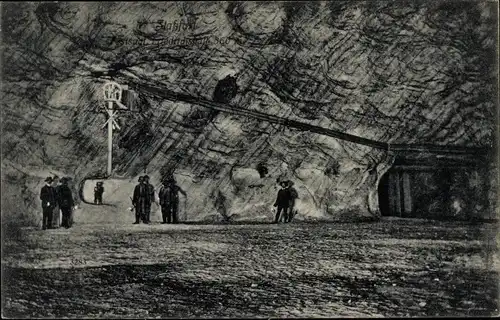 Ak Staßfurt im Salzlandkreis, Bergwerk Friedrichshall, Festsaal