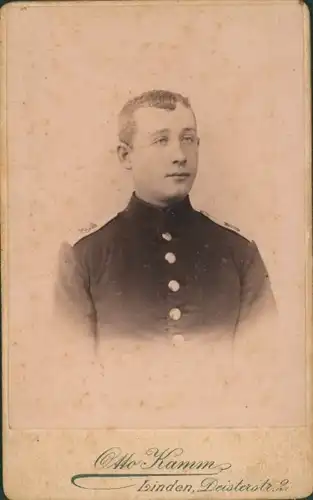 CdV Deutscher Soldat in Uniform, Portrait