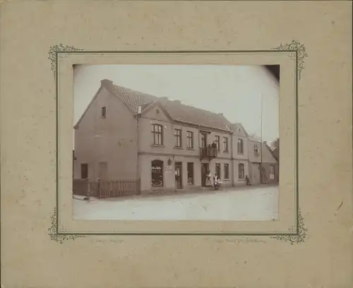 Passepartout Foto Meldorf in Holstein, Gasthaus, Geschäftshaus
