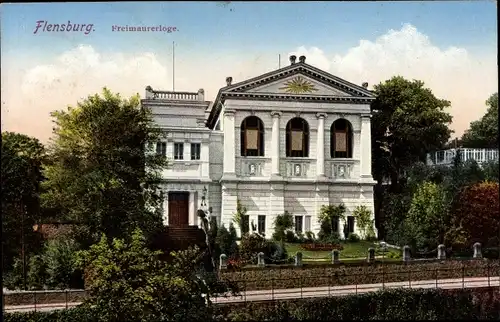 Ak Flensburg in Schleswig Holstein, Freimaurerloge