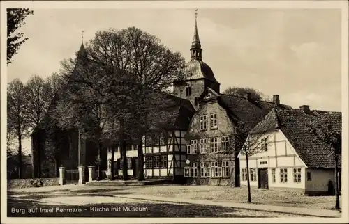 Ak Burg auf der Insel Fehmarn, Kirche, Museum
