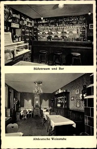 Ak Berlin Mitte, Altdeutsche Weinstube, Büfettraum, Bar, Friedrichstraße 11