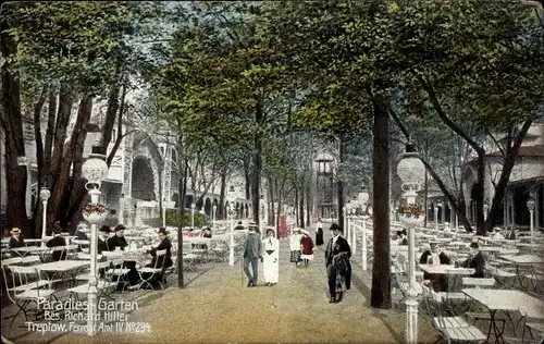 Ak Berlin Treptow, Gasthaus Paradies Garten