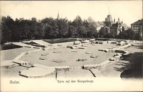 Ak Goslar in Niedersachsen, Ruine auf dem Georgenberge