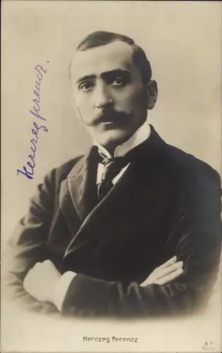 Ak Herczeg Ferencz, ungarischer Schriftsteller und Parlamentarier, Portrait