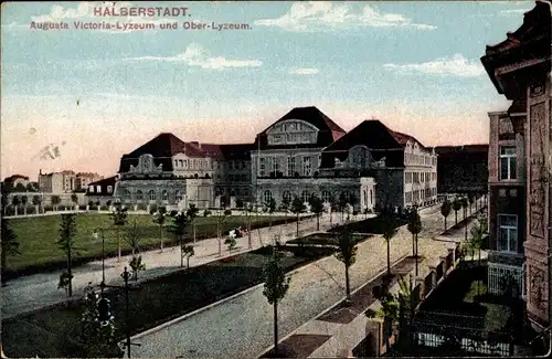 Ak Halberstadt am Harz, Augusta Victoria Lyzeum und Oberlyzeum