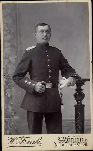 CdV Deutscher Soldat in Uniform, Portrait