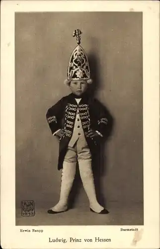 Ak Ludwig, Prinz von Hessen, In Gardeuniform