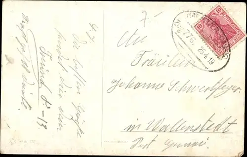 Künstler Ak Jockeys auf Pferden reitend, Pferderennsport