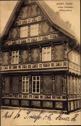 Ak Alfeld an der Leine, Blick auf das alte Seminar, Südgiebel