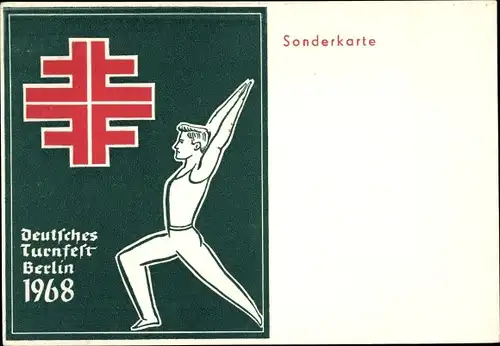 Ak Deutsches Turnfest Berlin 1968, Turner