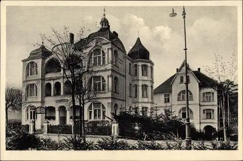 Ak Seebad Ahlbeck Usedom, Haus Meereswarte u. Am Waldessaum, Dünenstraße 27