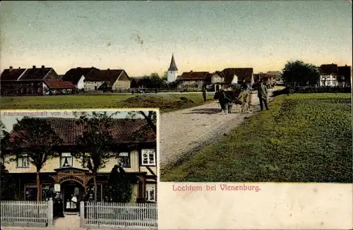 Ak Lochtum Vienenburg Goslar am Harz, Kaufmannschaft, Blick auf den Ort