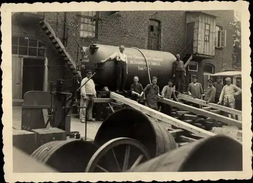 Foto Ak Thale im Harz, Arbeiter, Eisenhüttenwerk Thale AG