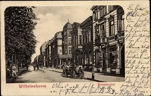 Ak Wilhelmshaven an der Nordsee, Roonstraße