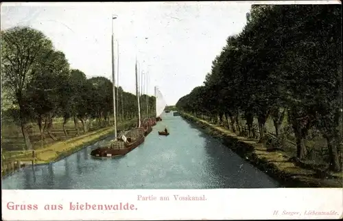 Ak Liebenwalde in Brandenburg, Partie am Vosskanal